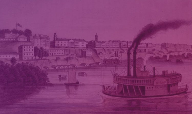 Mississippi Riverboat Memphis, Tennessee 1850s